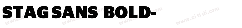 STAG SANS  BOLD字体转换